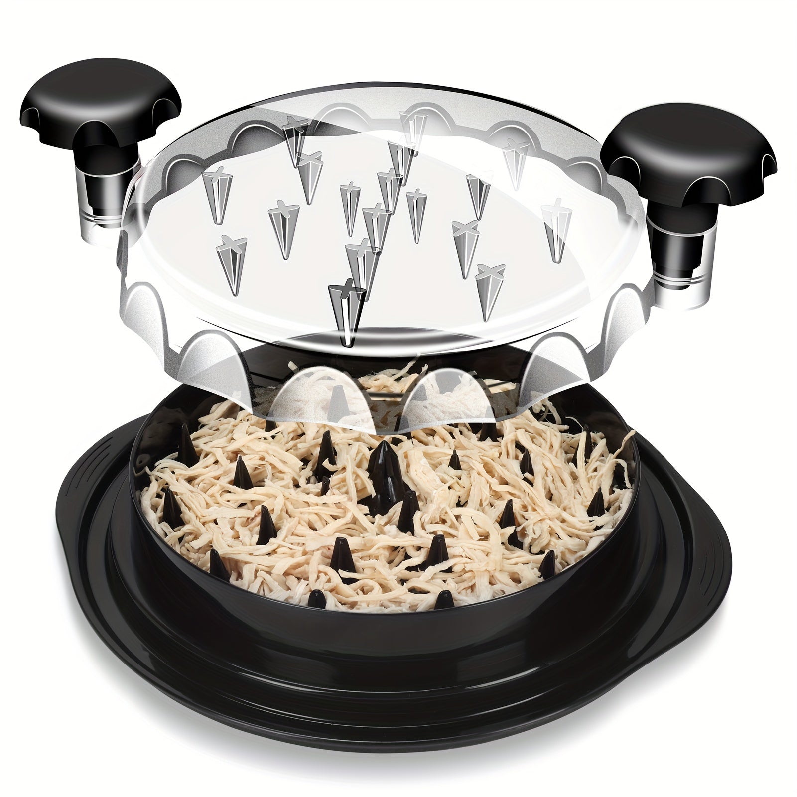 1pc, Chicken Shredder, Visible Chicken Breast Shredder Tool Twist, Large Meat Shredder Machine - Ergonomic Handle, Dishwasher Safe, counter-Slip, Cleaning Brush, Heat Resistant, Kitchen Accessories Meat Slicer Machine For Hom