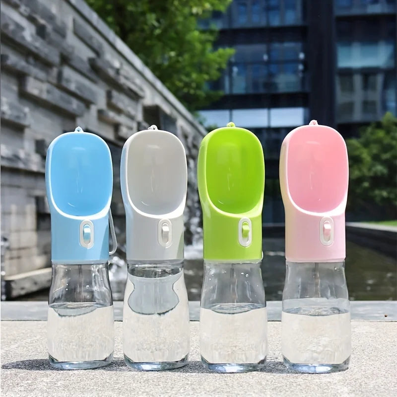 Portable dog water bottle - Leak-proof pet drinking bottle with bowl, suitable for travel and outdoor activities