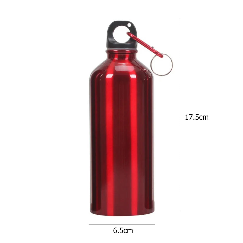 400/500/600ml Leakproof Aluminum Water Bottle Aluminum Outdoor Bike Sports Water Bottle Drinking Kettle Drinking Cup for Travel