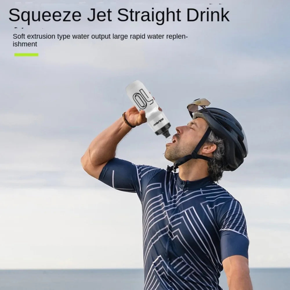 Large Capacity Bicycle Water Bottle PP5 Leak Proof Fitness PP Water Bottle 750ml Squeeze Out Road Bike Bottles Camping