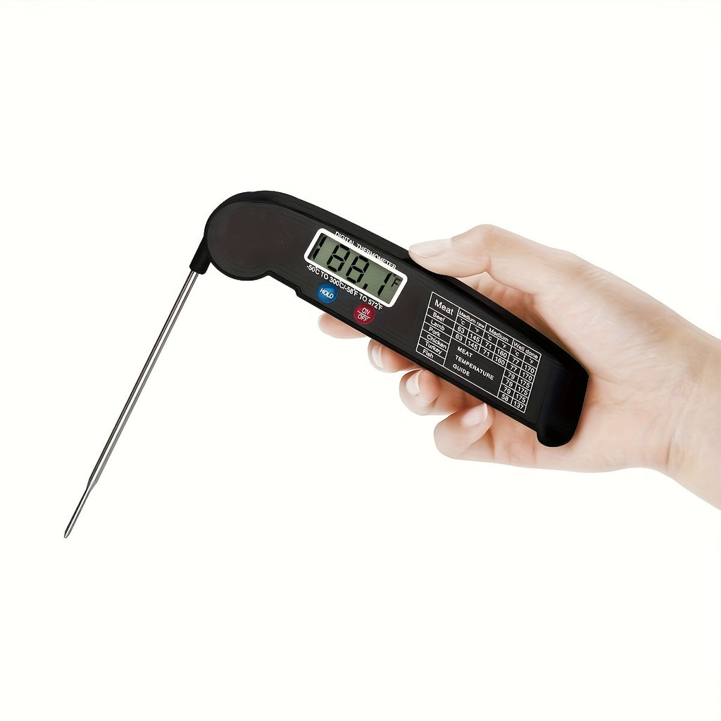 1pc Instant Reading Meat Thermometer Digital Probe Milk Liquid Barbecue Thermometer Great Cooking Kitchen Barbecue BBQ Milk Candy for hotels, restaurant, bulk kitchenware&tableware